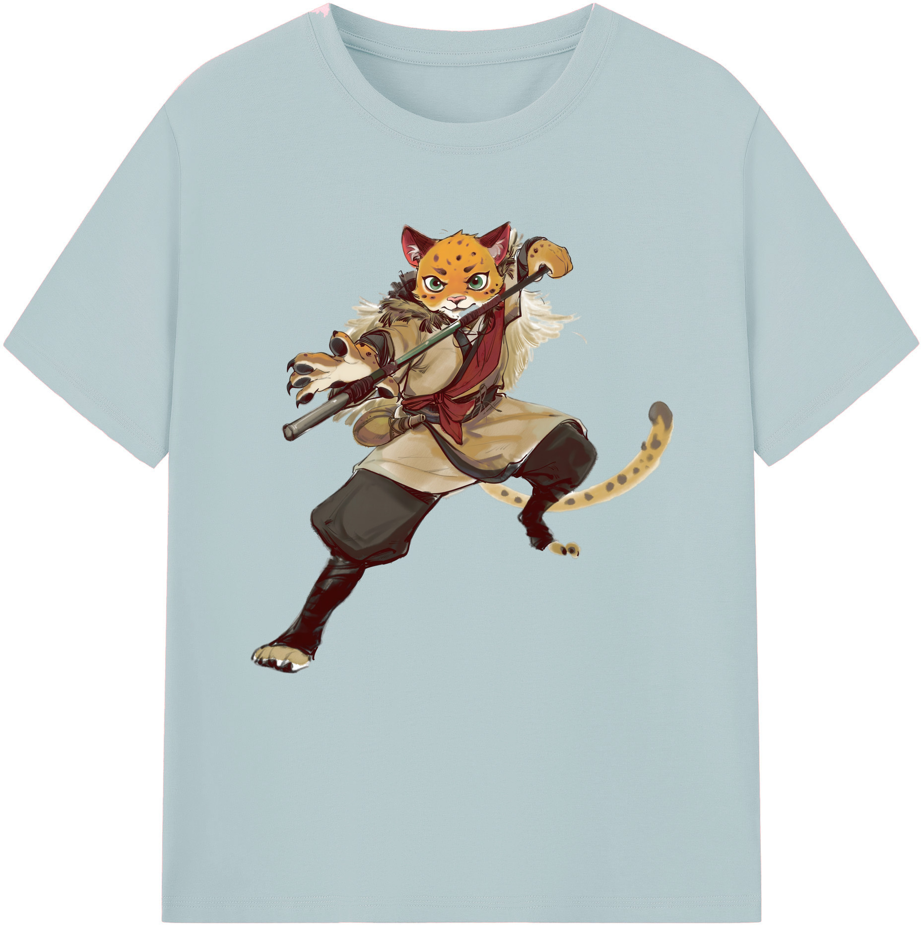 （画像用） Ne Zha 2 ナタ 魔童の大暴れ 綿100％半袖Tシャツ（フロントプリント）